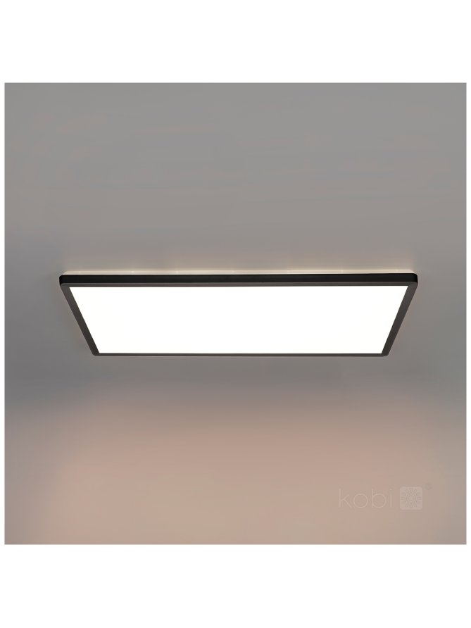 Plafon LED sufitowy NIVERA SQUARE 32W 3CCT IP54 czarny Kobi Premium 