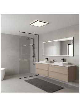 Plafon LED sufitowy NIVERA SQUARE 32W 3CCT IP54 czarny Kobi Premium 
