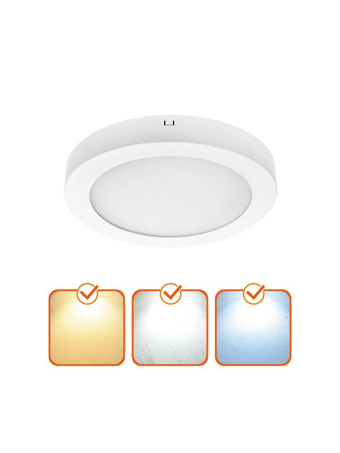 Plafon LED sufitowy SIGARO CIRCLE 24W 3CCT Kobi Premium 
