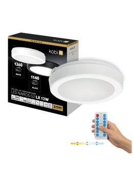 Plafon z czujnikiem ruchu LED NAIROS G2 12W 3CCT LX IP65 biały Kobi Premium 