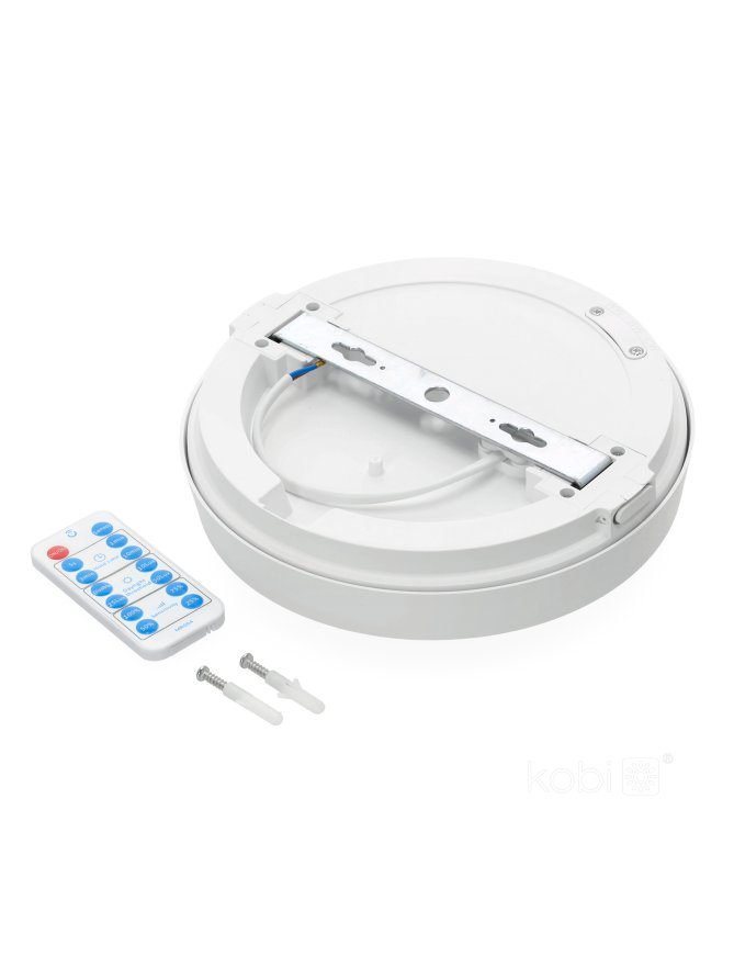 Plafon z czujnikiem ruchu LED NAIROS G2 12W 3CCT LX IP65 biały Kobi Premium 