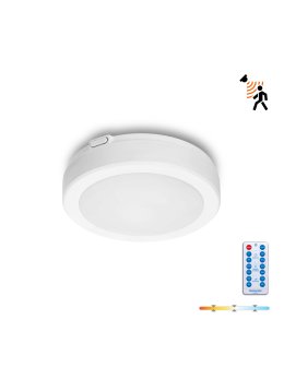 Plafon z czujnikiem ruchu LED NAIROS G2 12W 3CCT LX IP65 biały Kobi Premium 