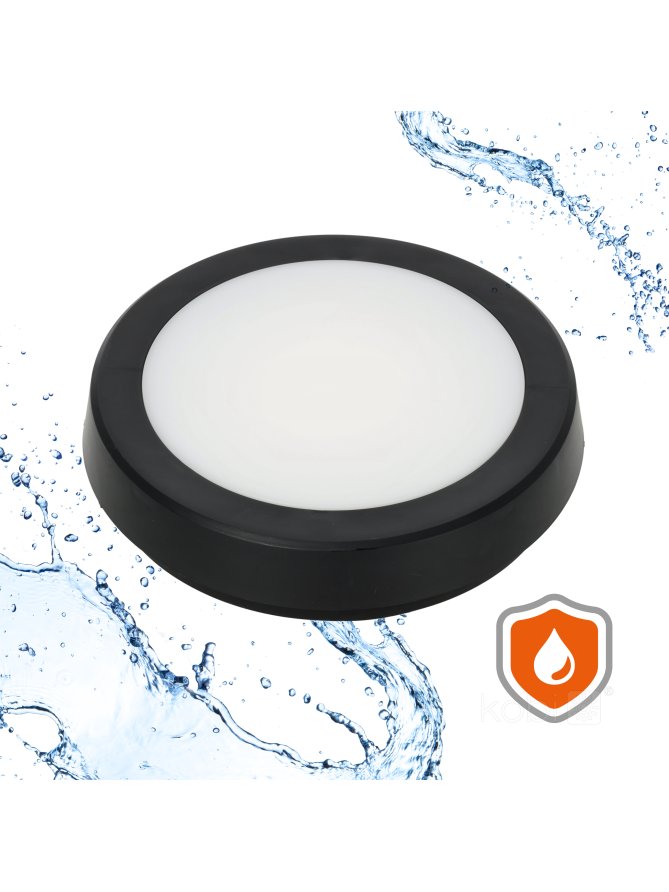 Plafon z czujnikiem ruchu LED NAIROS G2 12W 3CCT LX IP65 czarny Kobi Premium 