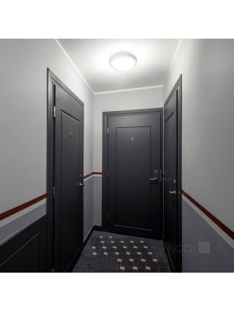 Plafon z czujnikiem ruchu LED NAIROS G2 18W 3CCT LX IP65 biały Kobi Premium  2