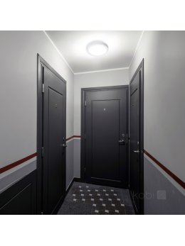 Plafon z czujnikiem ruchu LED NAIROS G2 18W 3CCT LX IP65 biały Kobi Premium 