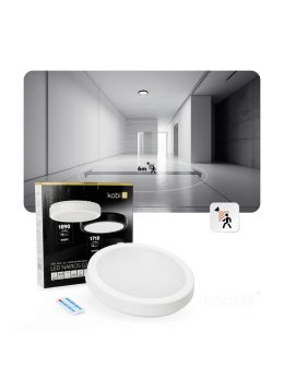 Plafon z czujnikiem ruchu LED NAIROS G2 18W 3CCT LX IP65 biały Kobi Premium 
