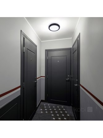 Plafon z czujnikiem ruchu LED NAIROS G2 18W 3CCT LX IP65 czarny Kobi Premium  2
