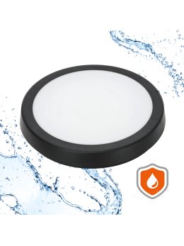Plafon z czujnikiem ruchu LED NAIROS G2 18W 3CCT LX IP65 czarny Kobi Premium 
