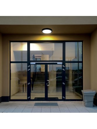Plafon z czujnikiem ruchu LED NAIROS G2 24W 3CCT LX IP65 czarny Kobi Premium  2