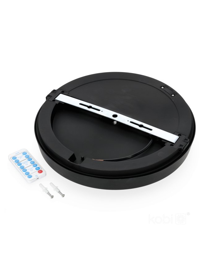 Plafon z czujnikiem ruchu LED NAIROS G2 24W 3CCT LX IP65 czarny Kobi Premium 