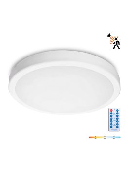 Plafon z czujnikiem ruchu LED NAIROS G2 36W 3CCT LX IP65 biały Kobi Premium 