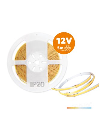 Taśma LED TRAMO 320 COB 5m 3000K 12V IP20 Kobi Premium 