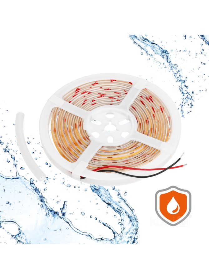 Taśma LED TRAMO 320 COB 5m 3000K 12V IP65 Kobi Premium 