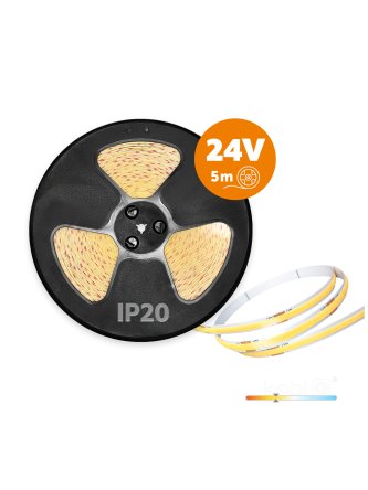 Taśma LED TRAMO 320 COB 5m 3000K 24V IP20 Kobi Premium 