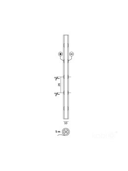 Taśma LED TRAMO 608 COB 5m 3CCT 24V IP20 Kobi Premium 