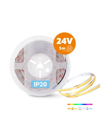 Taśma LED TRAMO 840 COB 5m RGB 3CCT 24V IP20 Kobi Premium 