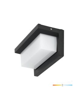 Kinkiet zewnętrzny elewacyjny LED LENTERO 12W 4000K LX IP54 czarny LED2B 