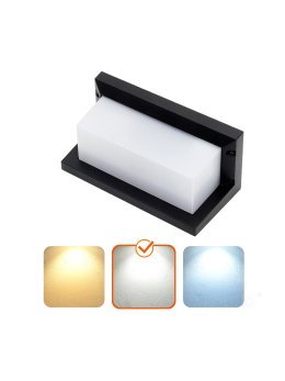 Kinkiet zewnętrzny elewacyjny LED LENTERO 12W 4000K LX IP54 czarny LED2B 