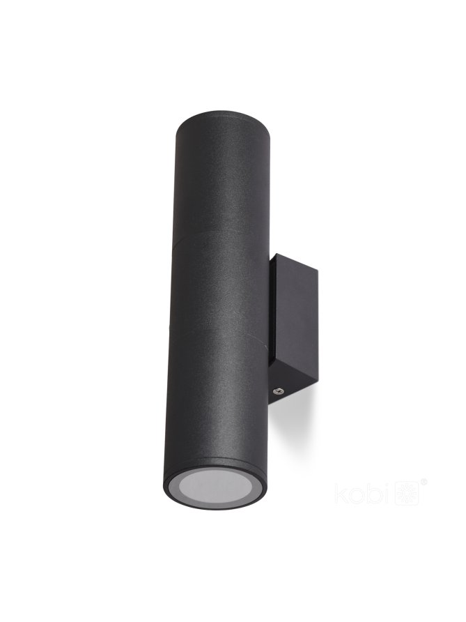 Kinkiet zewnętrzny elewacyjny QUERK 3 2xGU10 IP54 czarna LED2B 