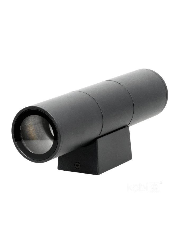 Kinkiet zewnętrzny elewacyjny QUERK 3 2xGU10 IP54 czarna LED2B 