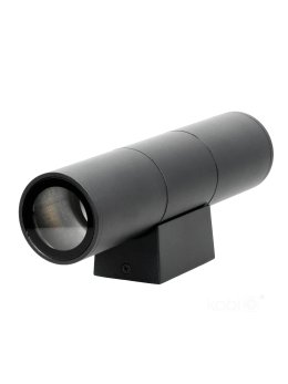 Kinkiet zewnętrzny elewacyjny QUERK 3 2xGU10 IP54 czarna LED2B 