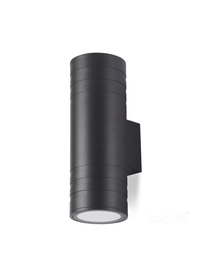 Kinkiet zewnętrzny elewacyjny QUERK 5 2xGU10 IP54 czarna LED2B 