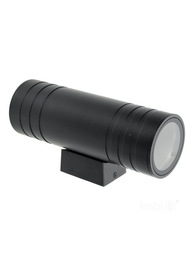 Kinkiet zewnętrzny elewacyjny QUERK 5 2xGU10 IP54 czarna LED2B 
