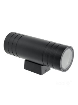 Kinkiet zewnętrzny elewacyjny QUERK 5 2xGU10 IP54 czarna LED2B 