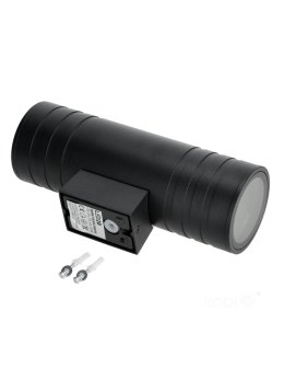 Kinkiet zewnętrzny elewacyjny QUERK 5 2xGU10 IP54 czarna LED2B 