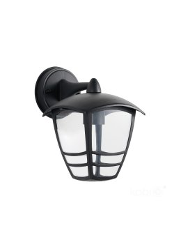 Kinkiet zewnętrzny elewacyjny TEVIO KD 1xE27 IP54 czarny LED2B 
