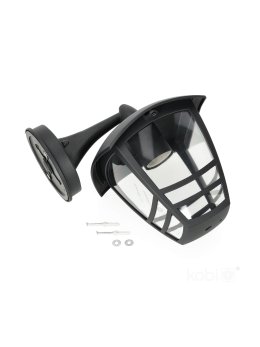 Kinkiet zewnętrzny elewacyjny TEVIO KD 1xE27 IP54 czarny LED2B 