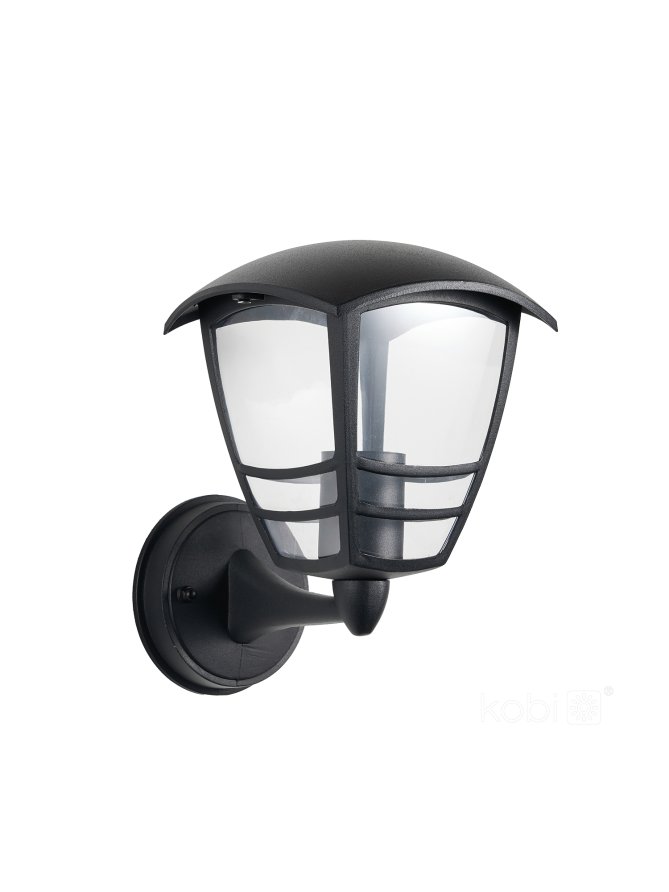 Kinkiet zewnętrzny elewacyjny TEVIO KG 1xE27 IP54 czarny LED2B 