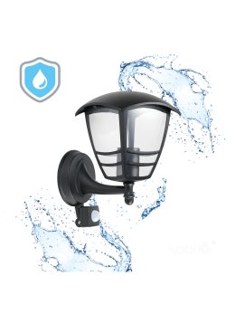 Kinkiet zewnętrzny elewacyjny TEVIO KG 1xE27 LX IP54 czarny LED2B 