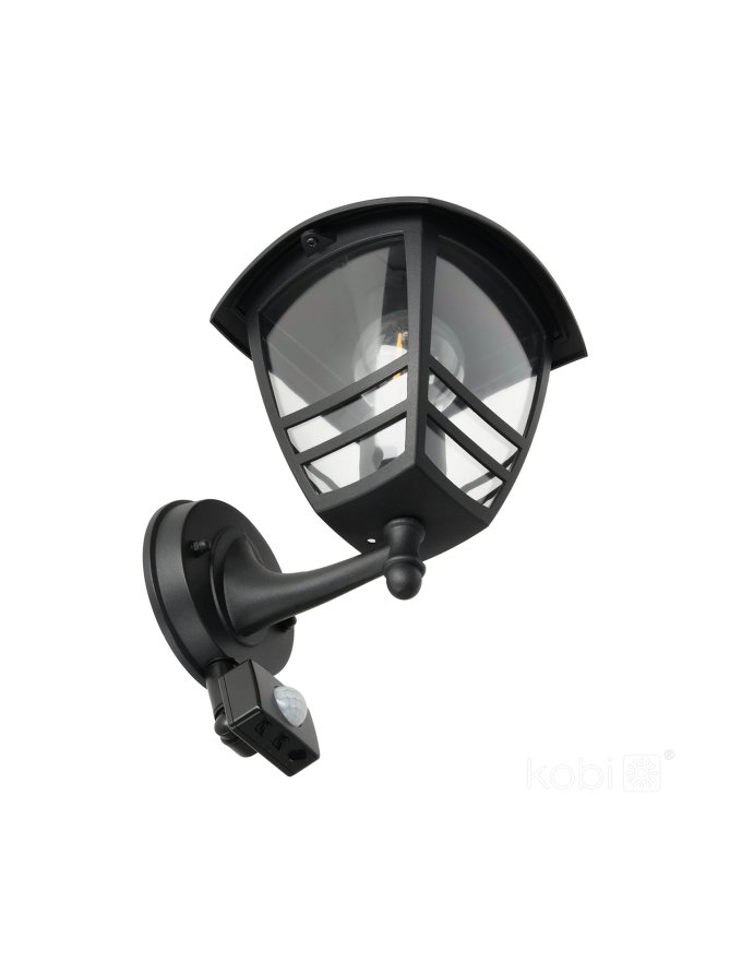 Kinkiet zewnętrzny elewacyjny TEVIO KG 1xE27 LX IP54 czarny LED2B 