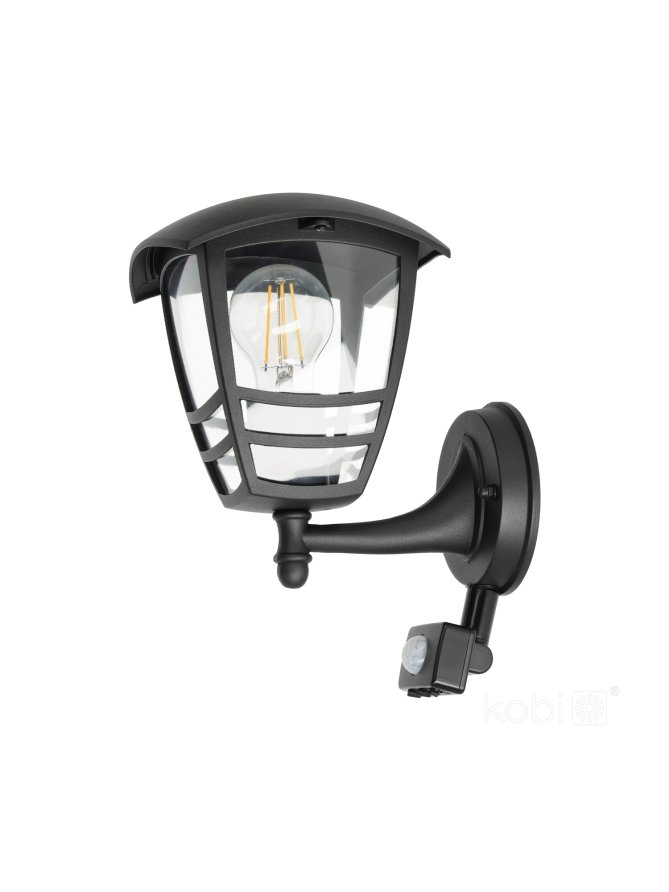 Kinkiet zewnętrzny elewacyjny TEVIO KG 1xE27 LX IP54 czarny LED2B 