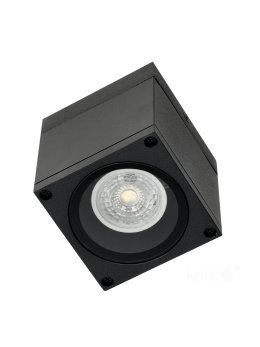 Lampa sufitowa zewnętrzna QUERK 1 1xGU10 IP54 czarna LED2B 