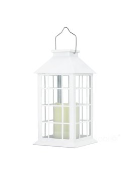 Lampion solarny ogrodowy CANDELIO LED 2700K biały LED2B 