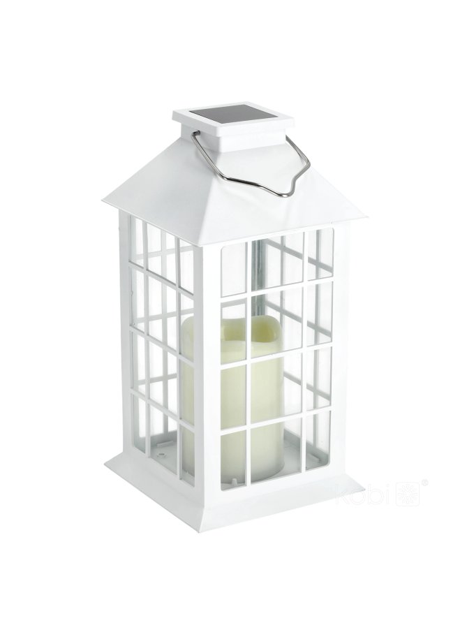 Lampion solarny ogrodowy CANDELIO LED 2700K biały LED2B 