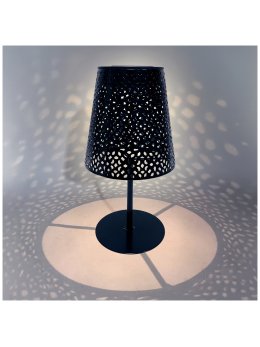 Lampa solarna zewnętrzna LED LUVETRA 4000K IP44 czarna LED2B 