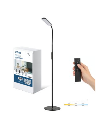 Lampa podłogowa stojąca LED TEILO 10W 3CCT czarna LED2B 