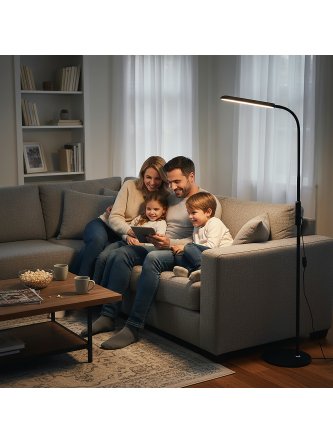 Lampa podłogowa stojąca LED TEILO 10W 3CCT czarna LED2B  2
