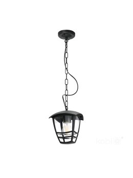Lampa zewnętrzna wisząca TEVIO W 1xE27 IP54 czarna LED2B 