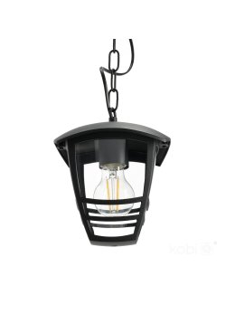 Lampa zewnętrzna wisząca TEVIO W 1xE27 IP54 czarna LED2B 