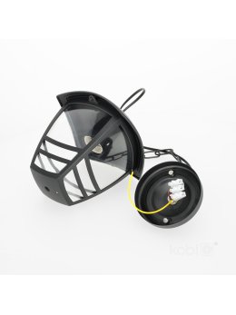 Lampa zewnętrzna wisząca TEVIO W 1xE27 IP54 czarna LED2B 