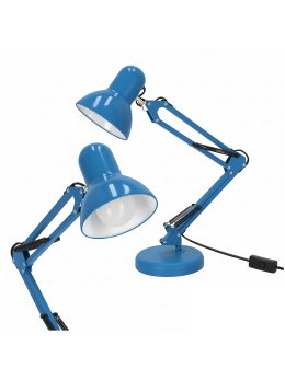 Lampka biurkowa AURIQ 1xE27 niebieska LED2B 