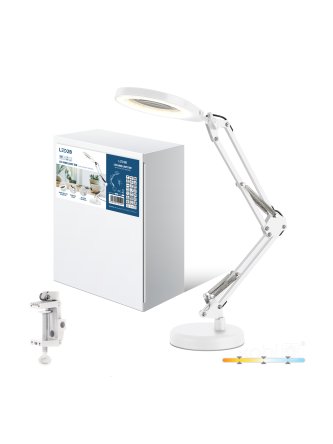 Lampka biurkowa LED AURIQ LOUPE 10W 3CCT biała LED2B 