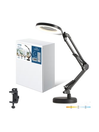 Lampka biurkowa LED AURIQ LOUPE 10W 3CCT czarna LED2B 