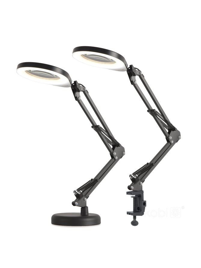 Lampka biurkowa LED AURIQ LOUPE 10W 3CCT czarna LED2B 