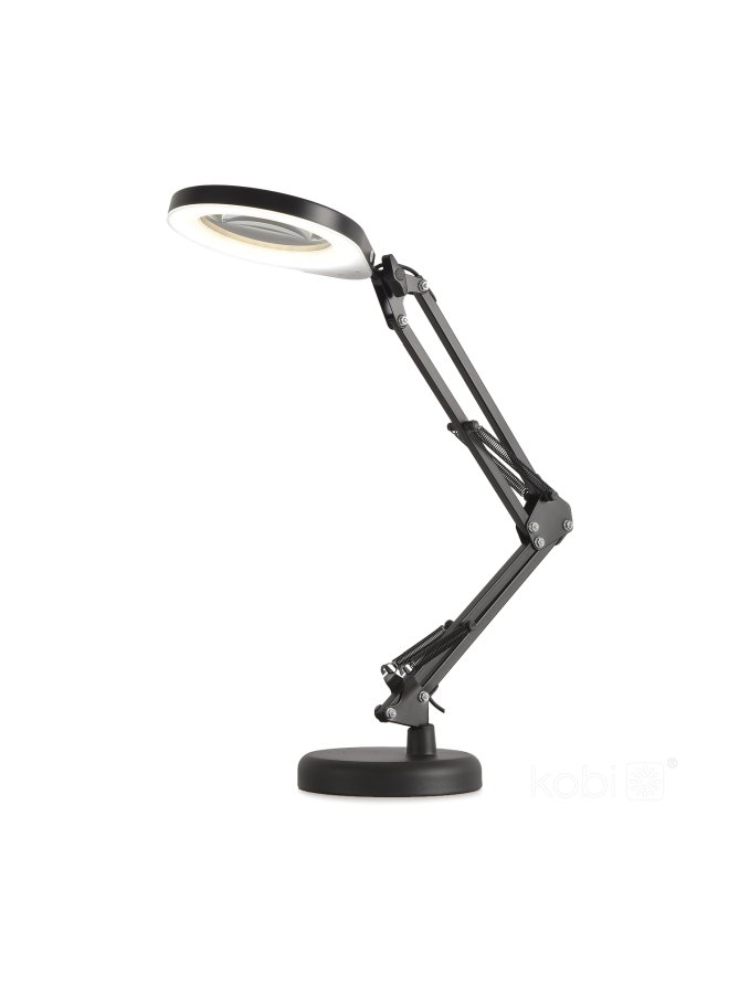 Lampka biurkowa LED AURIQ LOUPE 10W 3CCT czarna LED2B 