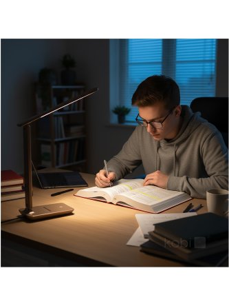 Lampka biurkowa LED NOBLITE N 7W 3CCT brązowa LED2B  2
